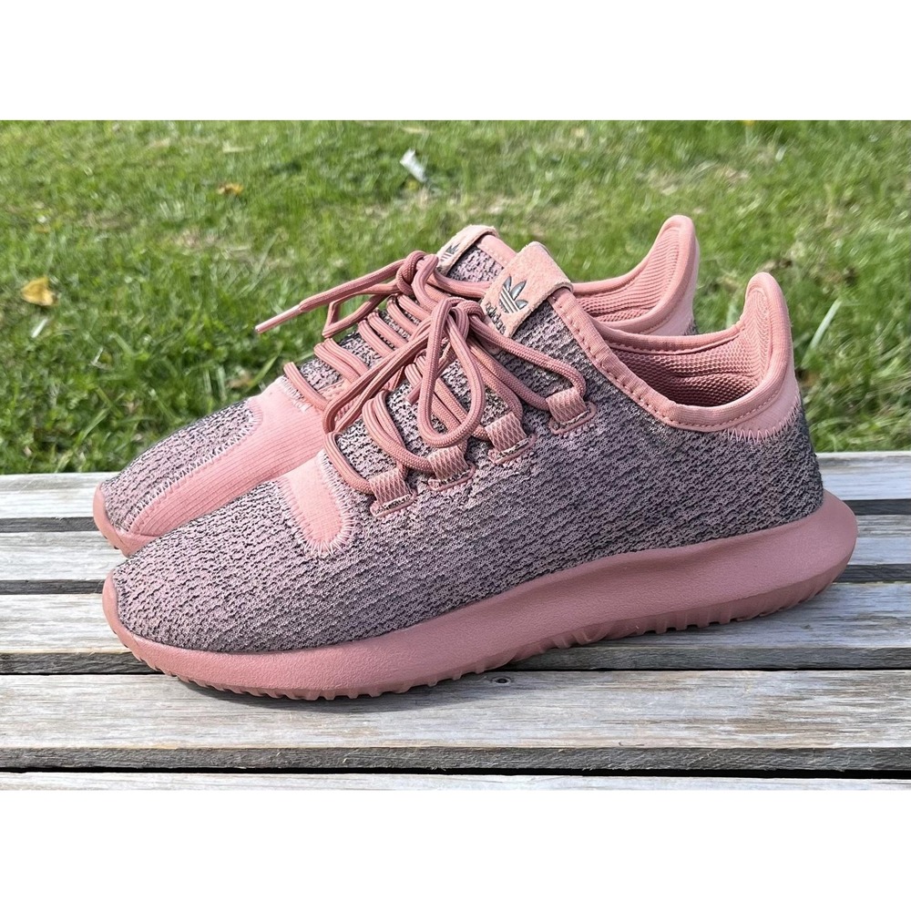 Adidas Originals Shoes Womens Size 6 Pink Knit Casual‎ Running Lace Up BY9740